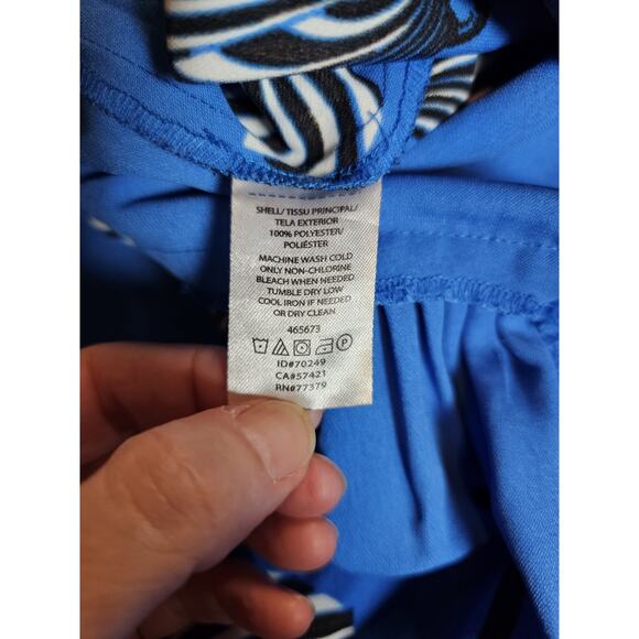 Ann Taylor Bold Floral Print Bell Cut Tunic Dress Women's Size 2 - Picture 5 of 7